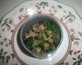 Foto del paso 3 de la receta: Timbal de espinacas con jamón de pato y lascas de parmesano