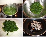 Foto del paso 1 de la receta: Budín de espinacas y gambas