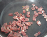 Foto del paso 1 de la receta: Crema fría de guisantes con jamón y huevo