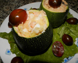 Foto del paso 7 de la receta: Calabacín relleno de merluza y gambas