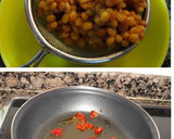 Foto del paso 1 de la receta: Huevos revueltos con lentejas y chorizo
