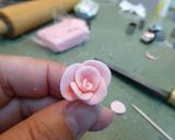 Foto del paso 6 de la receta: Tarta de nata y fresa con rosas de azúcar