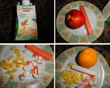 Foto del paso 1 de la receta: Chupitos de gazpacho de melocotón con palitos de mar