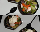 Foto del paso 3 de la receta: Salteado de verduras y langostinos en vasitos