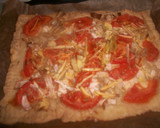Foto del paso 5 de la receta: Coca de puerros con tomate al romero