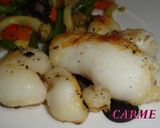 Foto del paso 3 de la receta: Sepias pequeñas con verduras salteadas