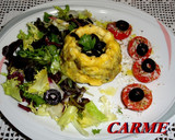 Foto del paso 5 de la receta: Budín de champiñones con ensalada