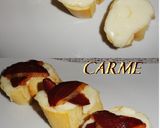 Foto del paso 2 de la receta: Tostas de provolone y jamón de pato