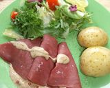 Foto del paso 5 de la receta: Carne de reno ahumado con salsa de mostaza finlandesa