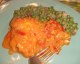 Foto del paso 4 de la receta: Bacalao fresco guisado con guisantes caramelizados