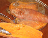 Foto del paso 3 de la receta: Pescado crujiente en tabla con puré de boniatos
