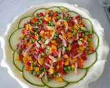 Foto del paso 5 de la receta: Tarta de verduras multicolor