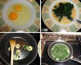 Foto del paso 4 de la receta: Tortilla de espinacas y langostinos