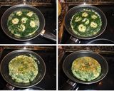 Foto del paso 5 de la receta: Tortilla de espinacas y langostinos