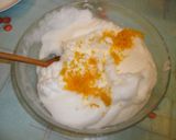 Foto del paso 1 de la receta: Pastel de nieve con naranja