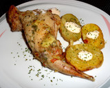 Foto del paso 5 de la receta: Conejo asado con queso