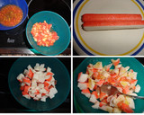 Foto del paso 2 de la receta: Tomates rellenos con palitos de mar