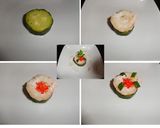 Foto del paso 7 de la receta: Sopa fría de calabacín con carpaccio de langostinos