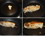 Foto del paso 2 de la receta: Rollitos de pollo gratinados rellenos de jamón serrano