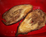 Foto del paso 1 de la receta: Berenjenas con queso cheddar y sobrasada a la miel