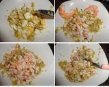 Foto del paso 5 de la receta: Berenjenas rellenas de langostinos con salsa de queso