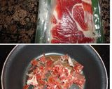 Foto del paso 1 de la receta: Ensalada de espinacas y melón con virutas de jamón ibérico