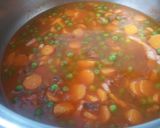 Foto del paso 3 de la receta: Guisantes con ibéricos y huevos escalfados