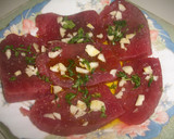 Foto del paso 1 de la receta: Filetes de atún macerados y empanados