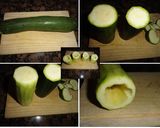 Foto del paso 1 de la receta: Tubos de calabacín rellenos
