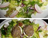 Foto del paso 6 de la receta: Huevos rellenos de tapenade con ensalada