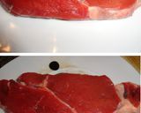 Foto del paso 2 de la receta: Entrecot con salsa de setas a la pimienta verde