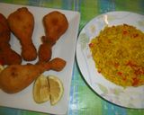 Foto del paso 7 de la receta Patas de pollo crocantes con arroz amarillo