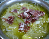 Foto del paso 1 de la receta: Borraja con garbanzos y jamón