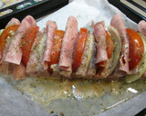 Foto del paso 2 de la receta: Lomo de cerdo en rodajas con jamón y verduras