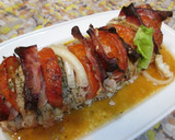 Foto del paso 3 de la receta: Lomo de cerdo en rodajas con jamón y verduras