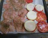 Foto del paso 2 de la receta Pechugas de pollo al horno con patatas y verduras
