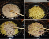 Foto del paso 4 de la receta: Tagliatelle a la crema con beicon y jamón ibérico