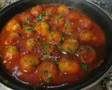 Foto del paso 7 de la receta: Albóndigas de pollo en salsa napolitana