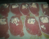 Foto del paso 1 de la receta: Rollitos de lomo rellenos de queso azul al horno