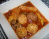 Foto del paso 6 de la receta: Albóndigas en salsa de almendras al curry