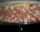 Foto del paso 3 de la receta: Pastel gratinado de calabacín, atún y surimi