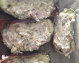 Foto del paso 4 de la receta: Berenjenas rellenas con jamón ibérico al parmesano