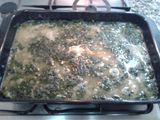 Espinacas gratinadas de huevo