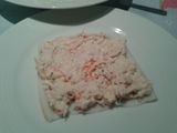 Lasaña fría de delicias de mar