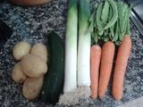 Puré de verduras con huevo