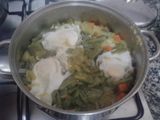 Puré de verduras con huevo