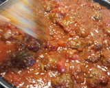 Foto del paso 4 de la receta: Spaghetti con salsa de tomate y albóndigas