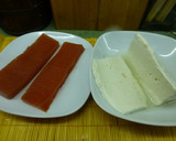 Foto del paso 1 de la receta: Postre de otoño con membrillo, queso y nueces
