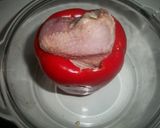 Foto del paso 1 de la receta: Codorniz escondida en pimiento rojo al horno