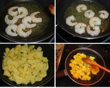 Foto del paso 1 de la receta: Tortilla de patatas y langostinos